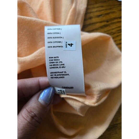 Free People We The Free Perfect Cropped Tee Short Sleeve Melon XL NWT - Picture 4 of 6